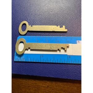 Set of 2 Vintage Sargent & Greenleaf Skeleton Keys 2 Rochester NY 5.2 cm